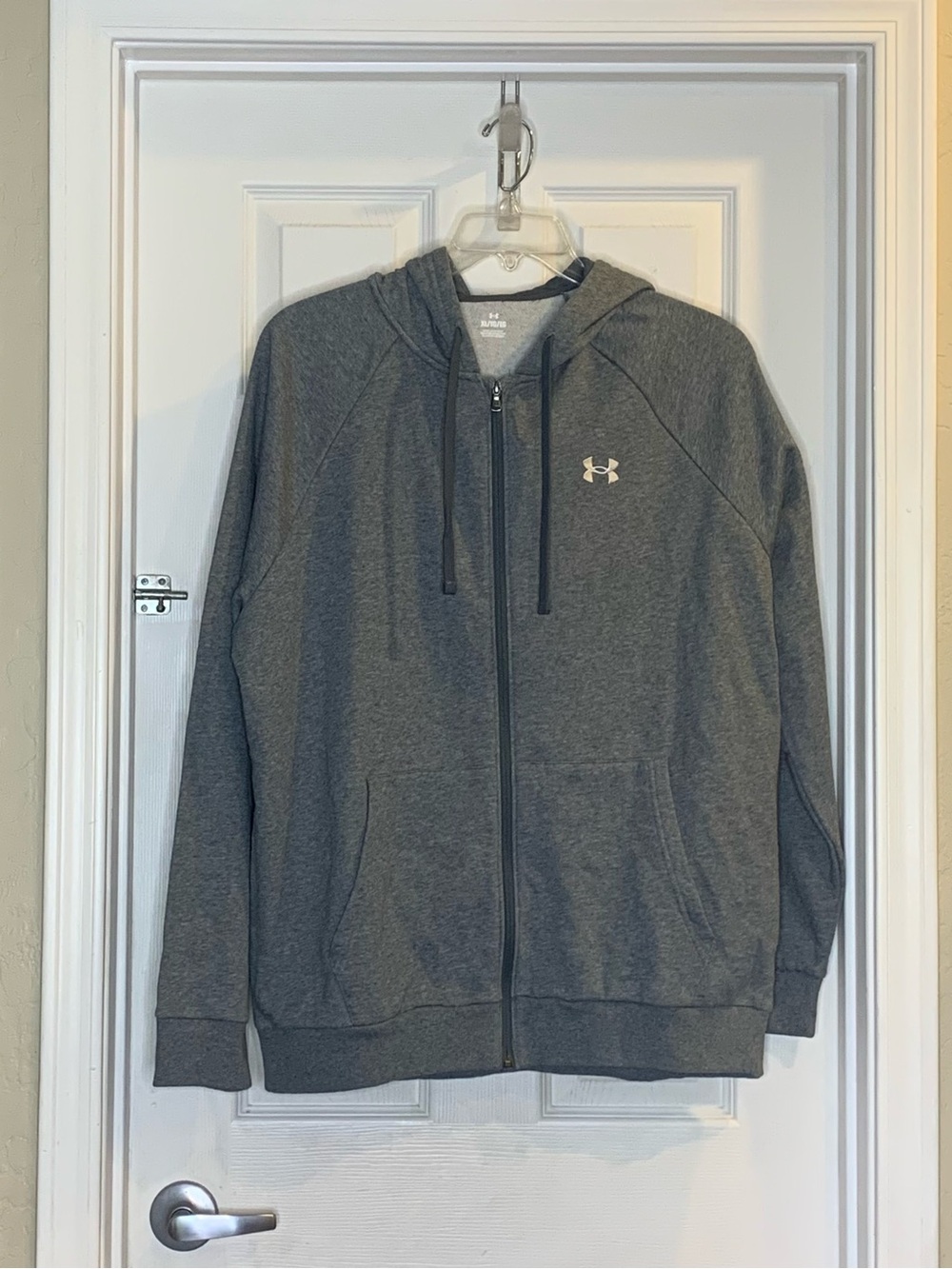 Under Armour Rival Fleece Hoodie Full Zip Gray Size XL